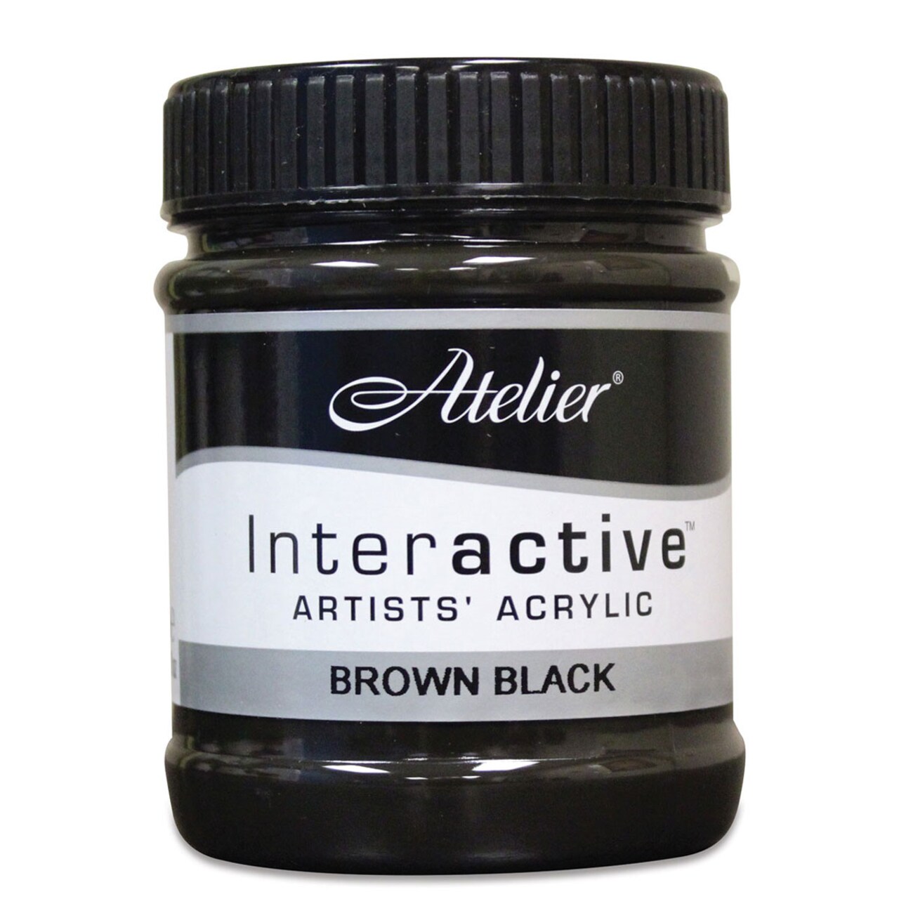 Chroma Atelier Interactive Artists' Acrylics - Brown Black, 250 ml jar